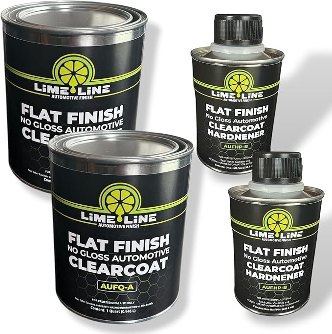 LiME LiNE Automotive Flat 2k Clearcoat + hardener - Double Pack