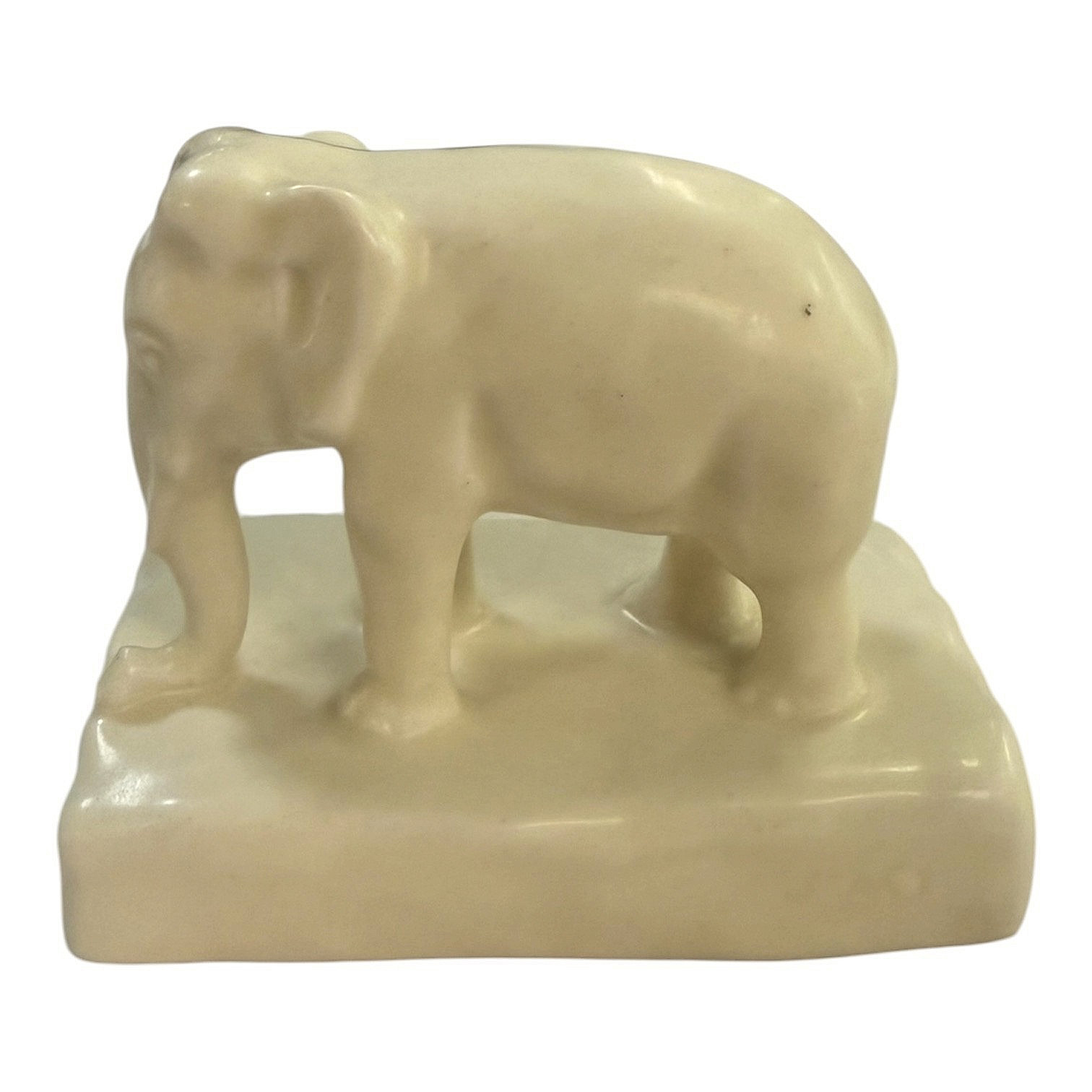 ROOKWOOD POTTERY #2797 ELEPHANT BOOKEND IN IVORY GLAZE XXVIII 1928