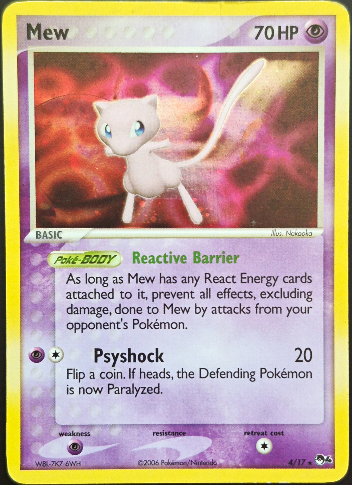Mew - 4/17 - POP Series 4 - Holo Rare - Pokémon (LP)