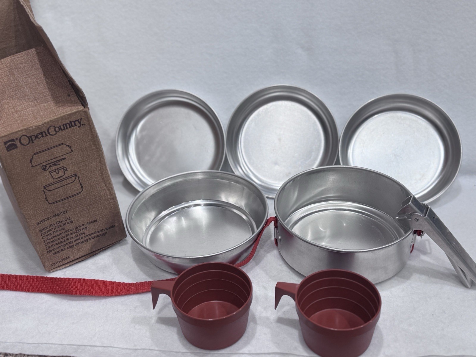 Vintage Open Country Backpacker 8 Piece Mess Kit Bought In 1987 REI Receipt Incl Vintage Open Country Backpacker 8 Piece Mess Kit Bought In 1987 REI Receipt Incl