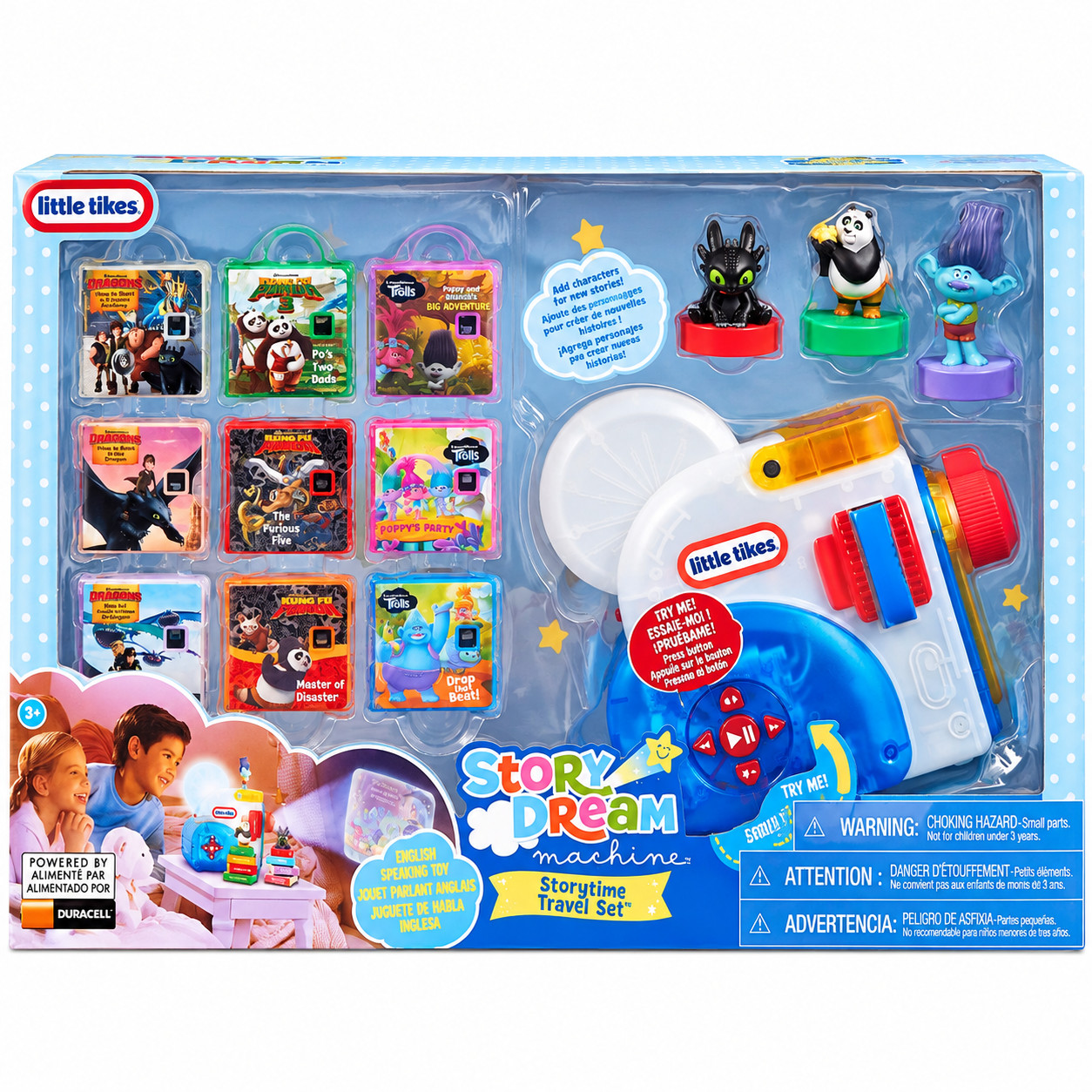 Little Tikes Story Dream Machine DreamWorks Bundle with 9 Stories & 3 Characters