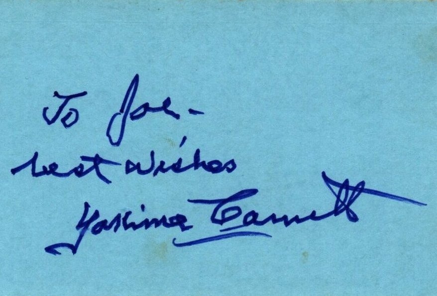 Rare YAKIMA CANUTT Autograph Signed Index Card w/ COA Stuntman Actor Director Rare YAKIMA CANUTT Autograph Signed Index Card w/ COA Stuntman Actor Director
