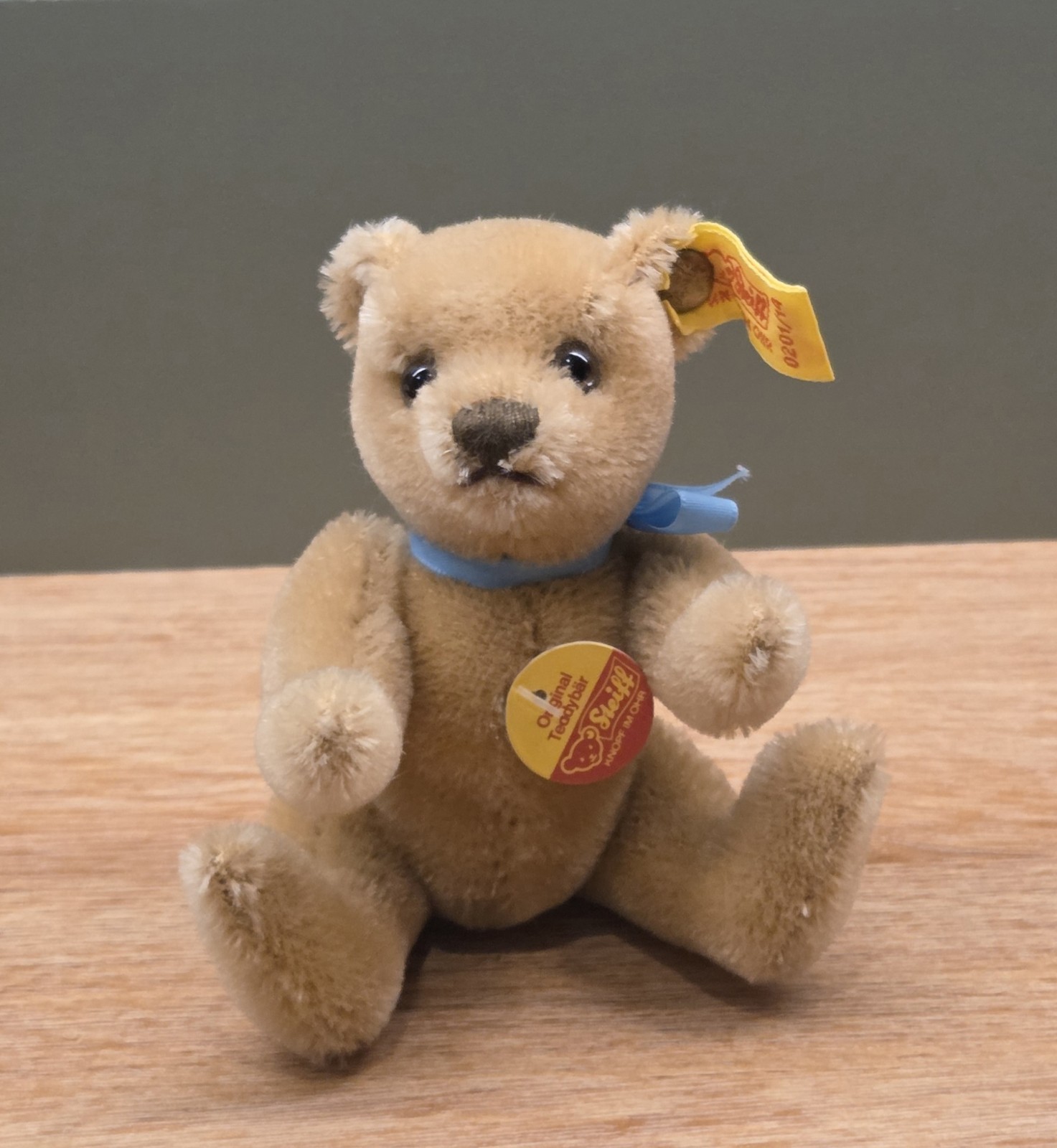 Vintage 1983 Steiff Original Teddy Bear 0201/14 Caramel Mohair 5\