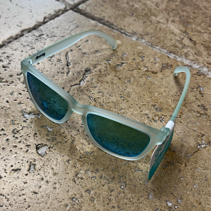 goodr Polarized OG Oceans Most Wanted Sunglasses Green Frame Green Lens