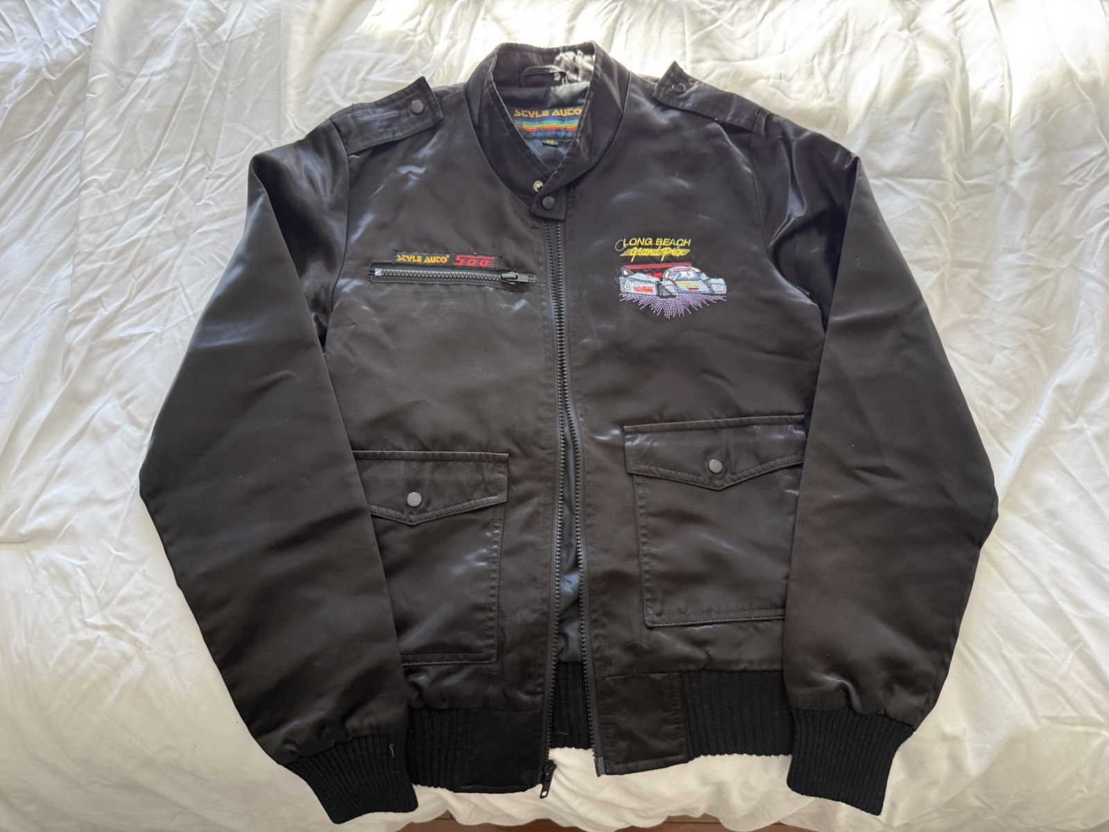 Rare 80’s Grand Prix racing Long Beach California Jacket motorsport endurance Rare 80’s Grand Prix racing Long Beach California Jacket motorsport endurance