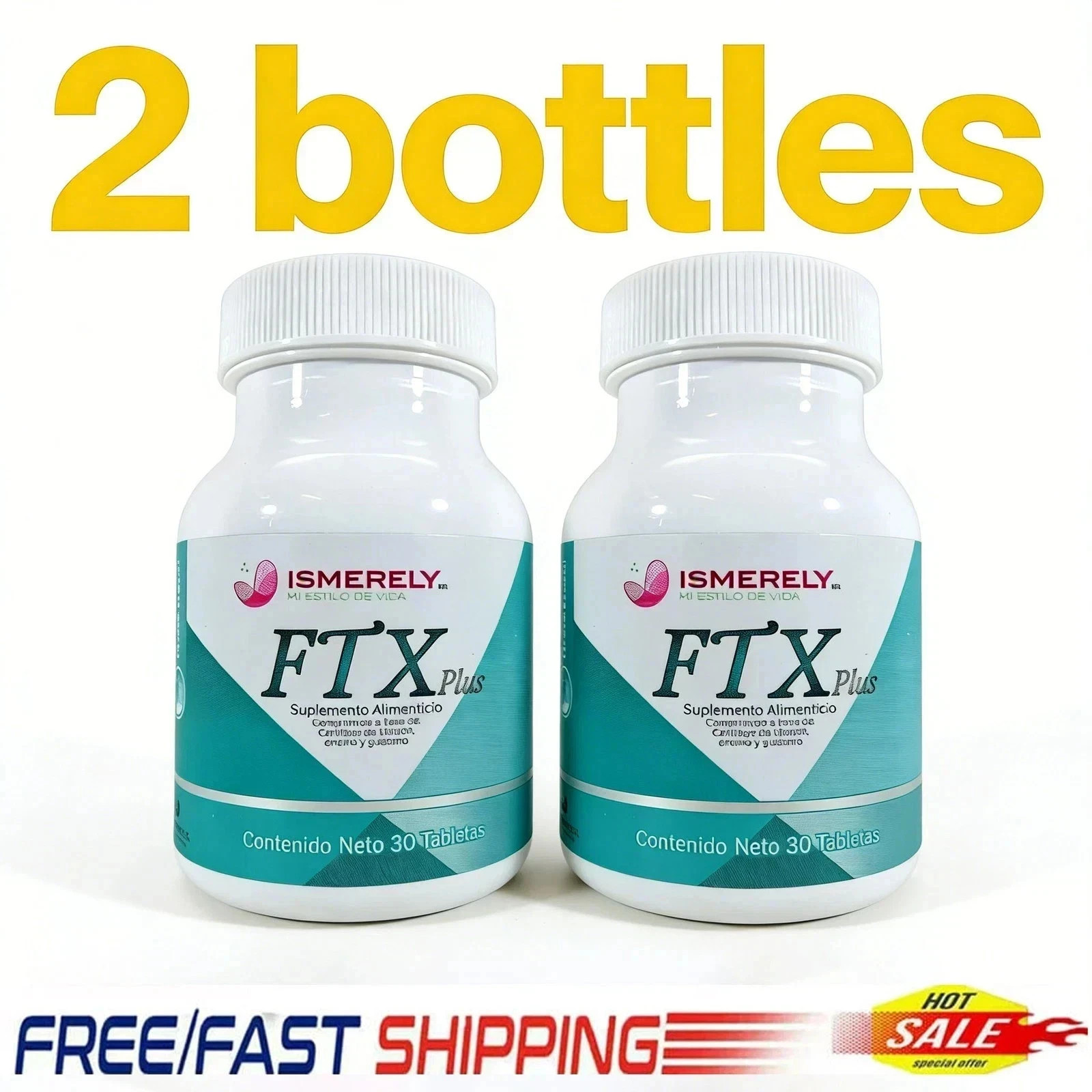 2 pack ISMERELY PLUS 100%NATURAL 30 TABS (FAST )