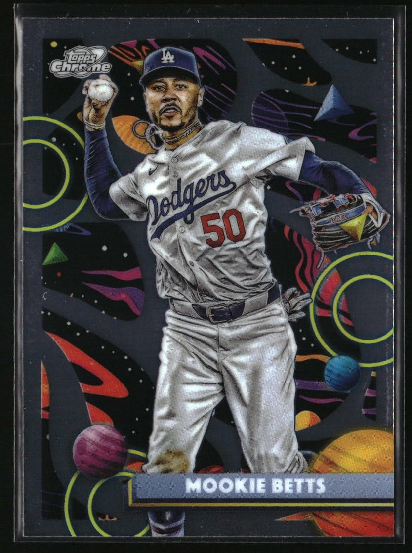 2025 Topps Chrome Cosmic Mookie Betts #99 Los Angeles Dodgers