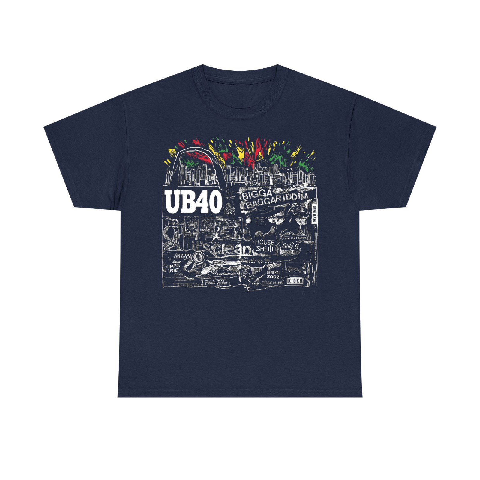 UB40 Band Navy Cotton Shirt All size S-5XL L1096