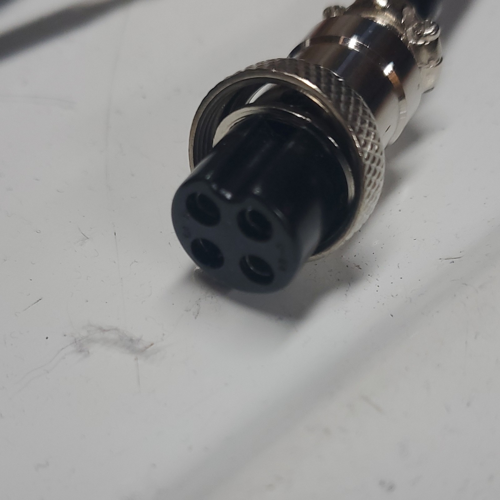 Coiled 4-Pin Microphone Replacement. Two Cords
