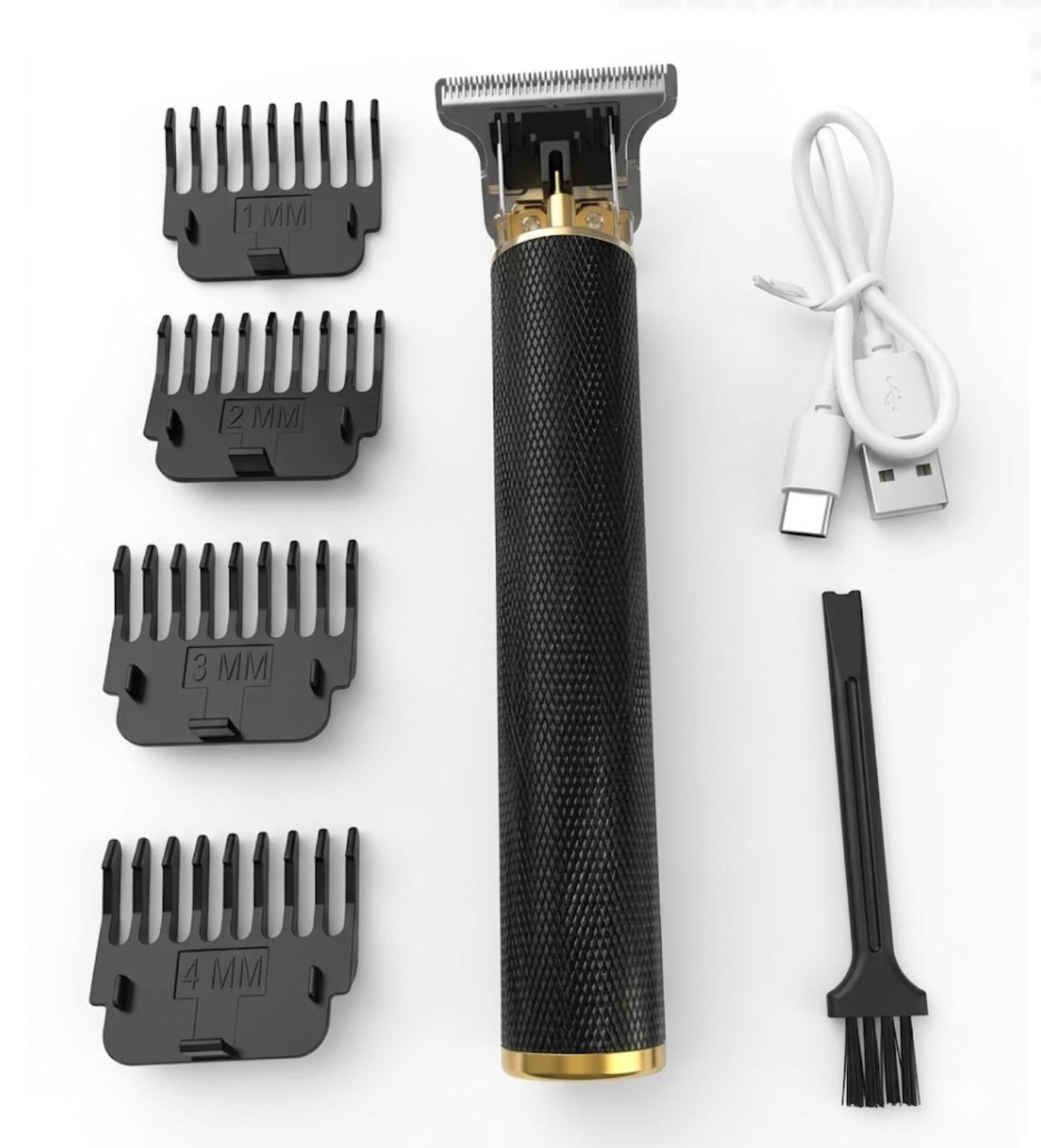 Vintage T9 Barbeador Black Gold  Beard Hair Trimmer Cutter Machine for Men