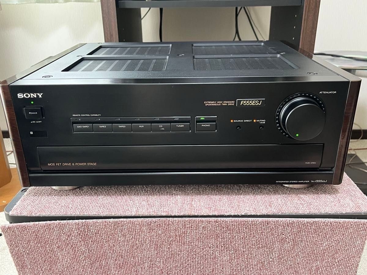 Sony TA-F555ESJ Integrated Amplifier Black Vintage Audio