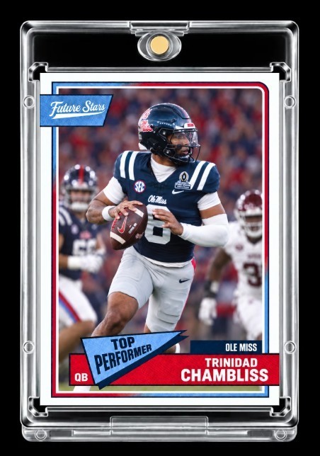 2025 Trinidad Chambliss Future Stars Rookie Card Top Performer Ole Miss Rebels 2025 Trinidad Chambliss Future Stars Rookie Card Top Performer Ole Miss Rebels