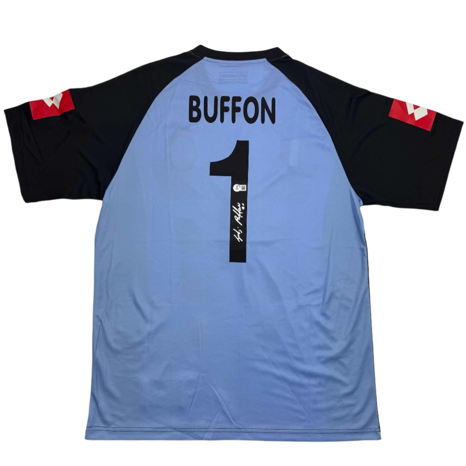 Autographed/Signed Gianluigi Buffon Juventus Blue Jersey Beckett BAS COA
