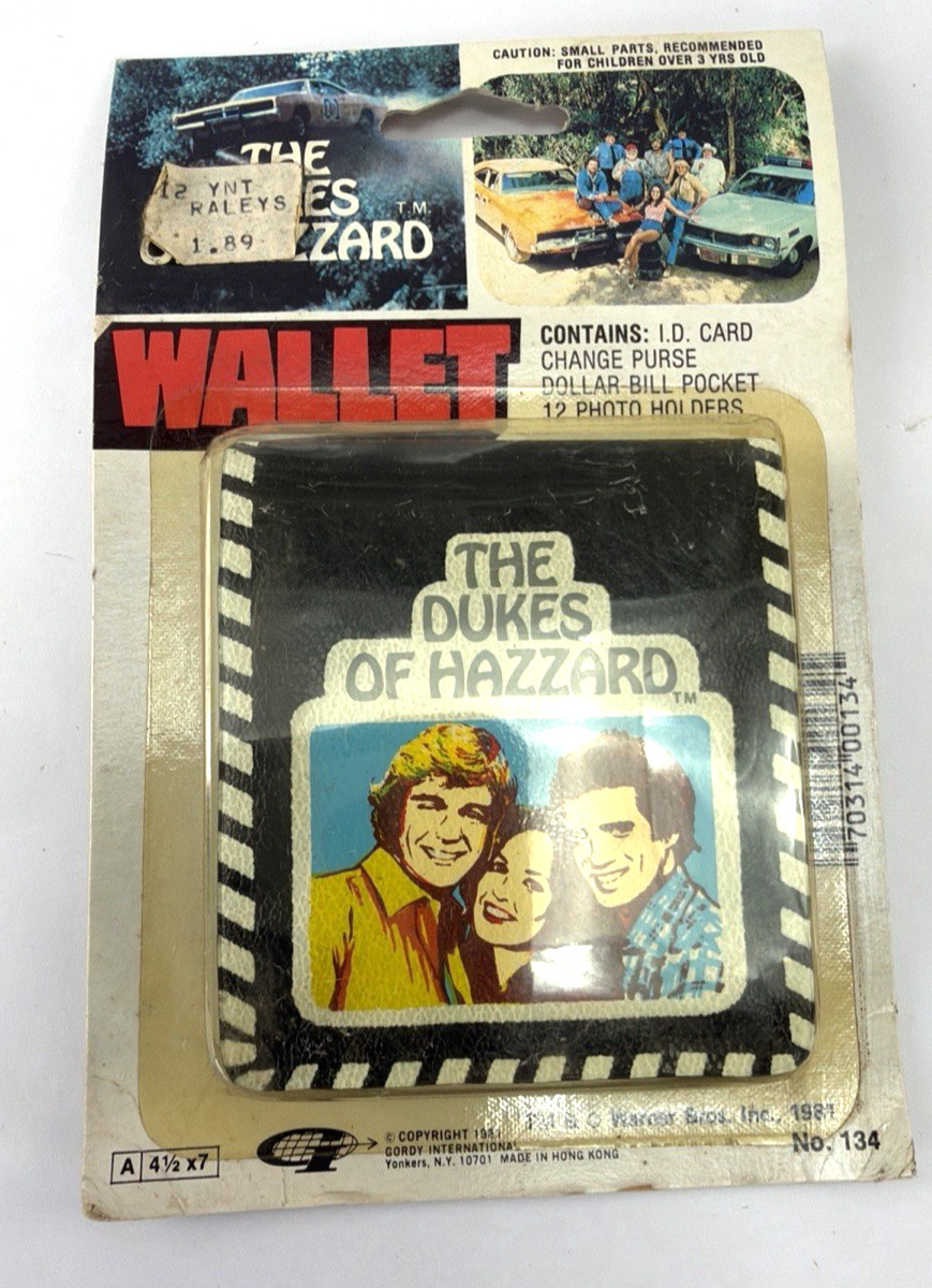 Vintage 1981 Dukes of Hazzard  Wallet  Sealed  Very Rare  in USA