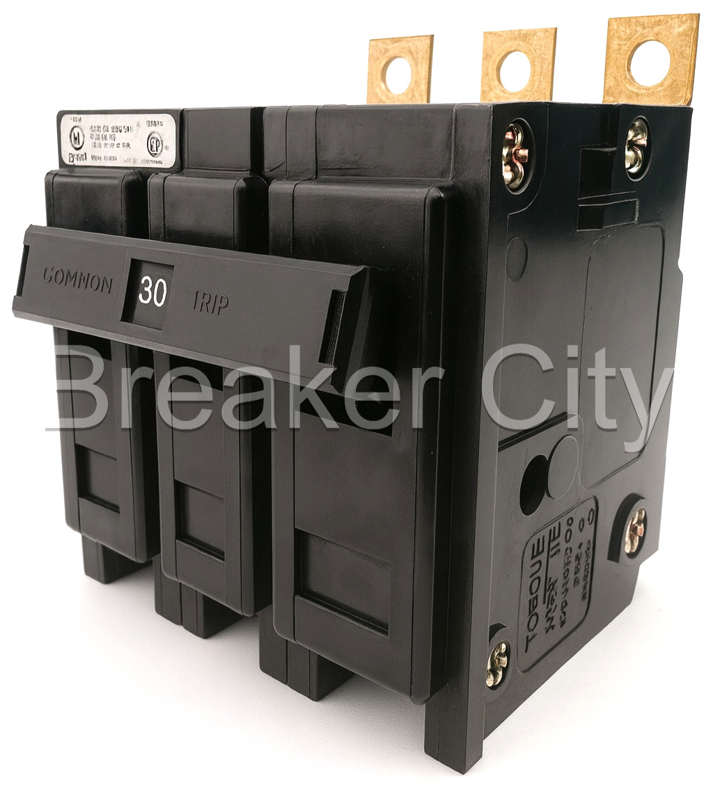 Eaton BAB3030H 3 Pole 30 Amp Type BA Circuit Breaker 240V 30A 3P — NEW Take Out Eaton BAB3030H 3 Pole 30 Amp Type BA Circuit Breaker 240V 30A 3P — NEW Take Out