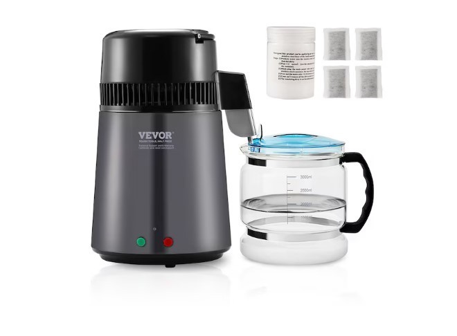 [BIG SALE] VEVOR 4L Water Distiller 750W Stainless Steel Distilled Water