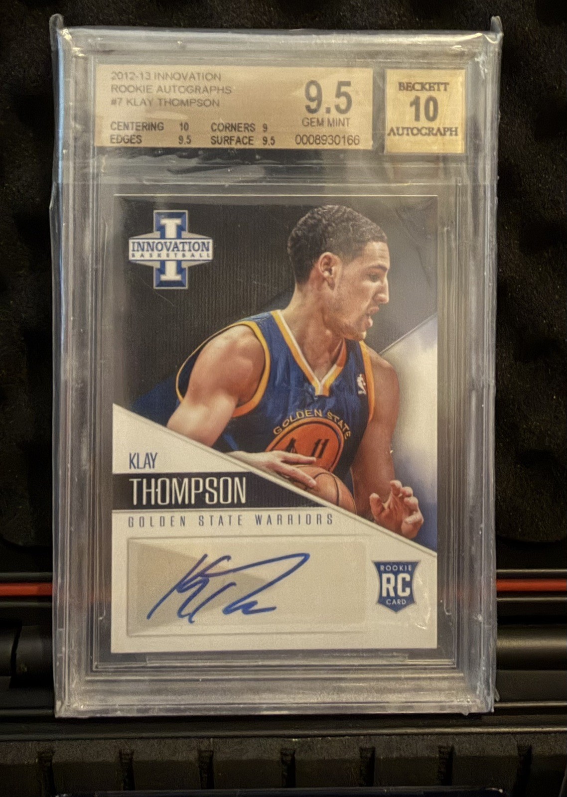 2012-13 Panini Innovation - Rookie Autographs Klay Thompson(AU, RC) GEM MINT 9.5