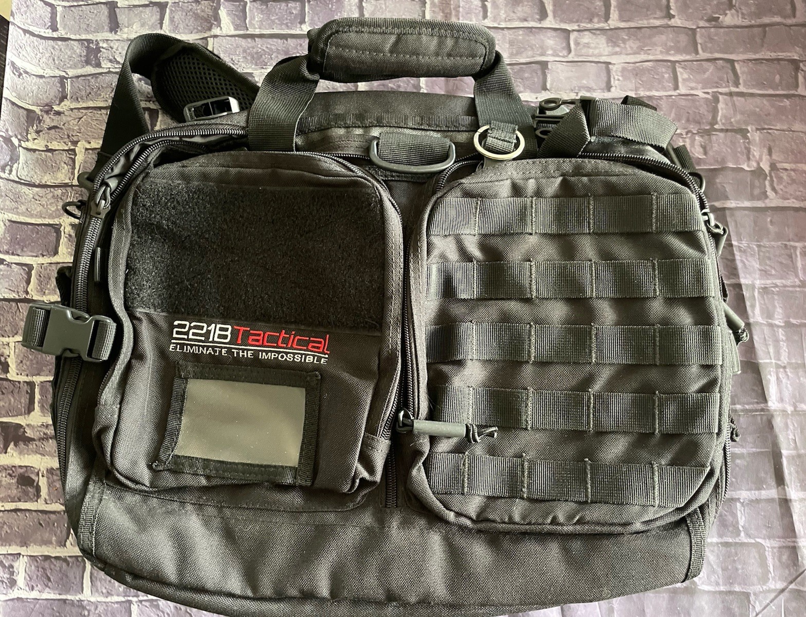 221B Tactical Ulitmate Patrol Bag. Amazing storage with a compact design. Black