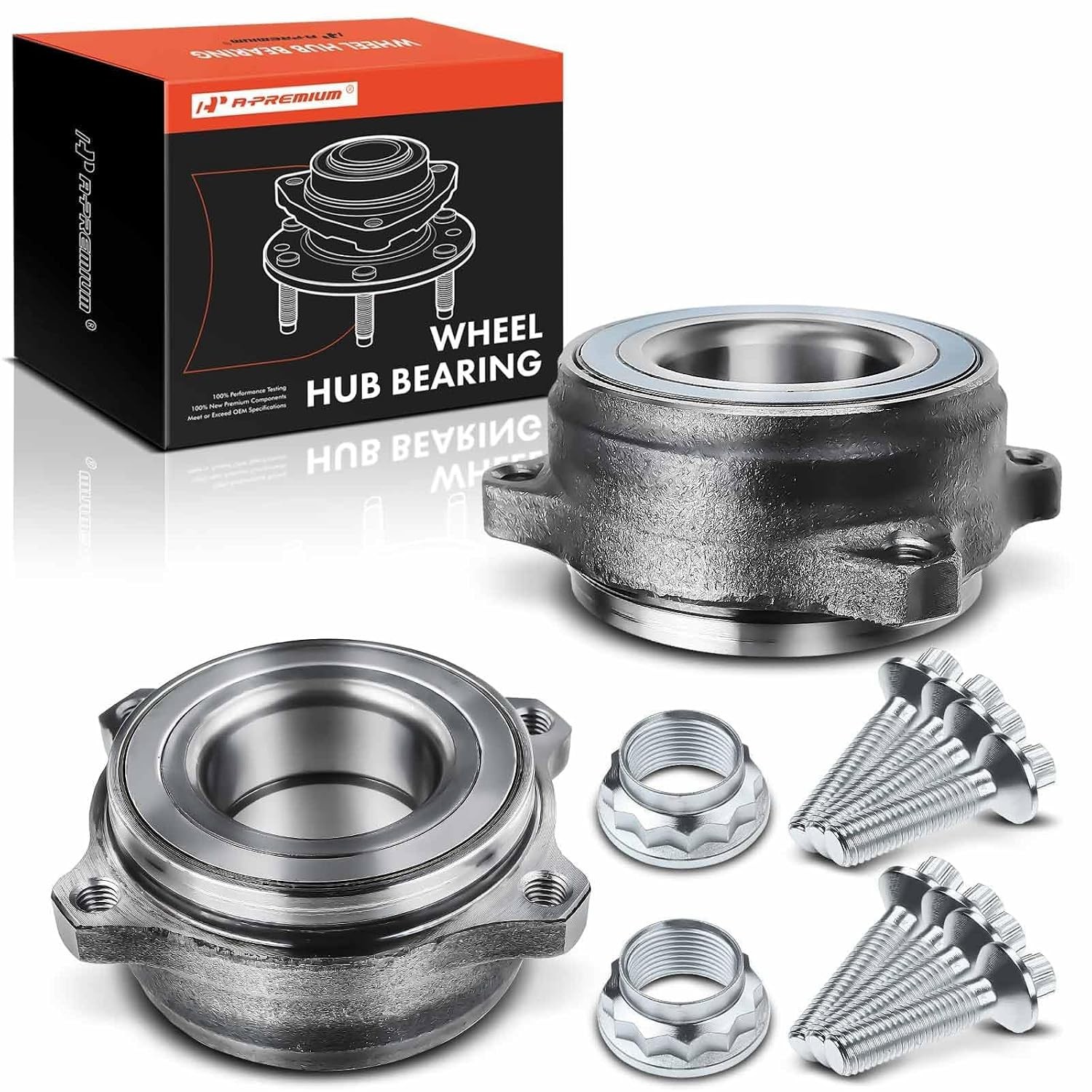 A-Premium 2 x Rear Wheel Bearing Compatible with Mercedes-Benz