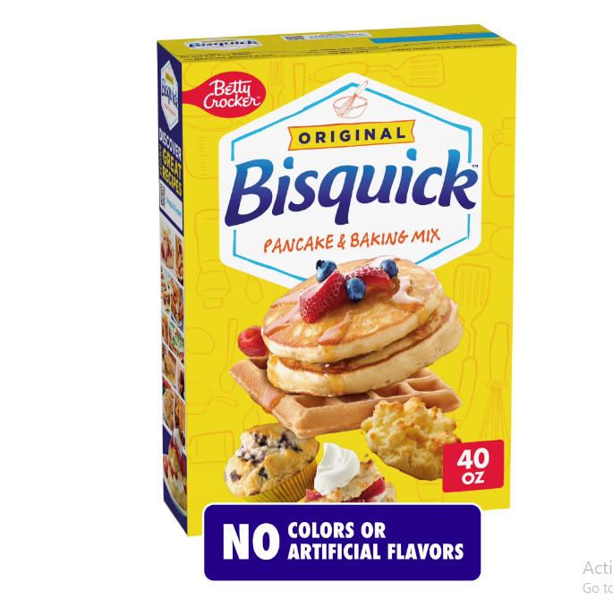 Betty Crocker Bisquick Pancake and Baking Mix, Original, 40 oz