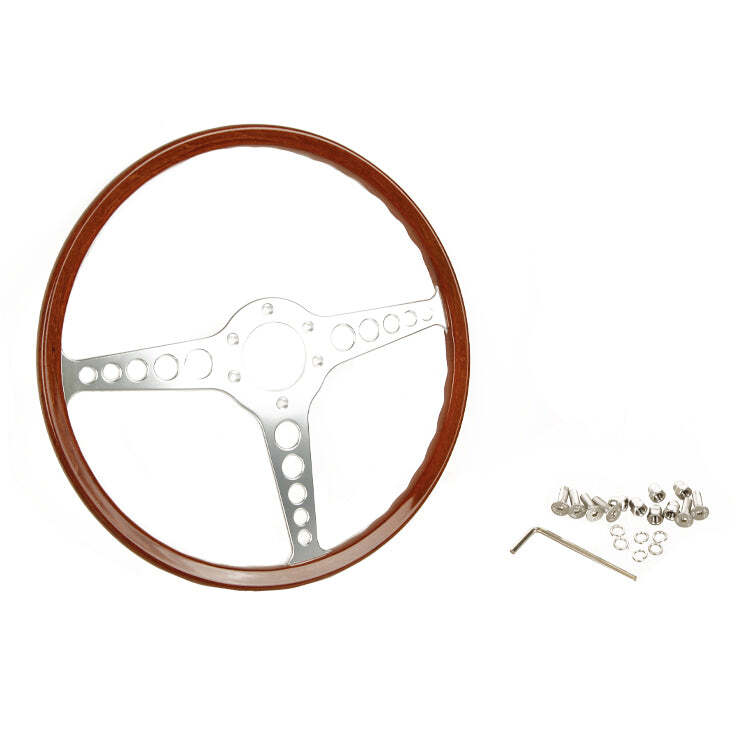 Jaguar XKE Wooden Steering Wheel. 15 Inch.