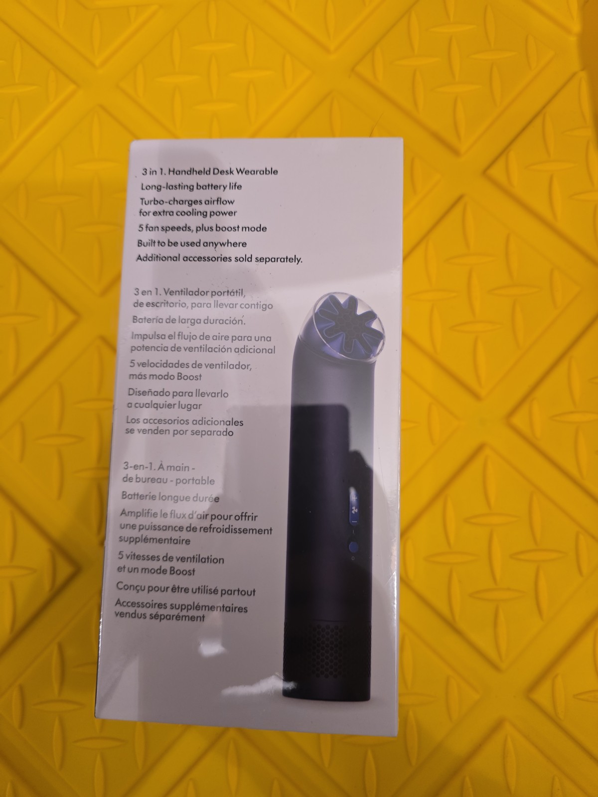 Dyson HushJet Mini Cool Handheld Rechargeable Bladeless Fan Blue 5-Speed Dyson HushJet Mini Cool Handheld Rechargeable Bladeless Fan Blue 5-Speed