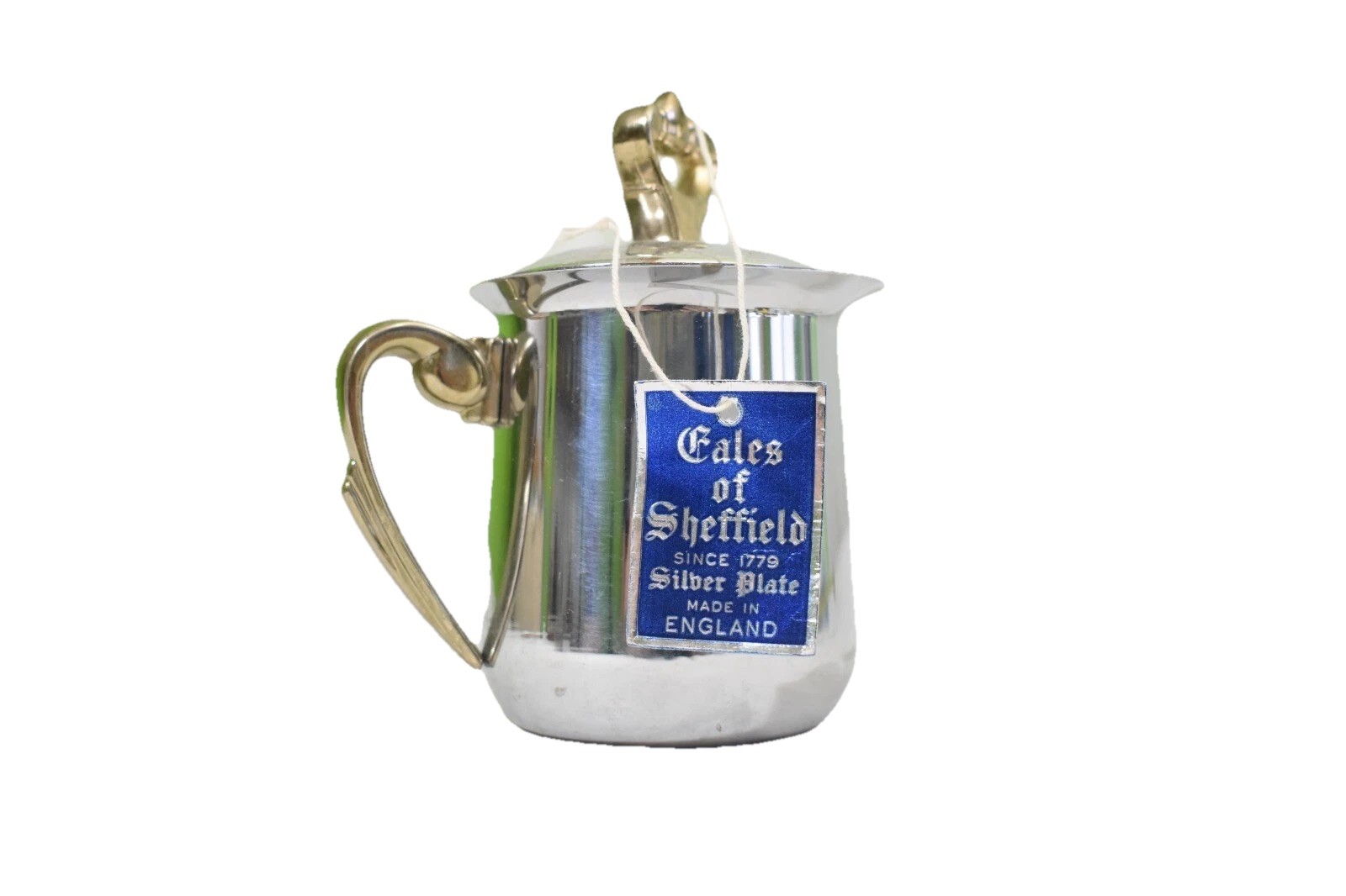 VINTAGE GALES OF SHEFFIELD SILVER PLATE CREAMER PITCHER COMPLETE WITH TAGS VINTAGE GALES OF SHEFFIELD SILVER PLATE CREAMER PITCHER COMPLETE WITH TAGS