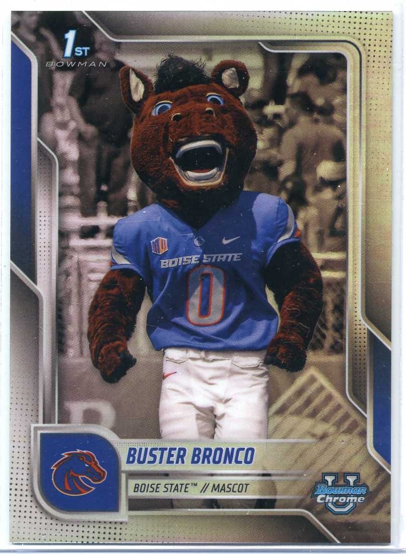 TOUGH PULL 2025 Bowman Chrome U Buster Bronco MASCOT REFRACTOR SP