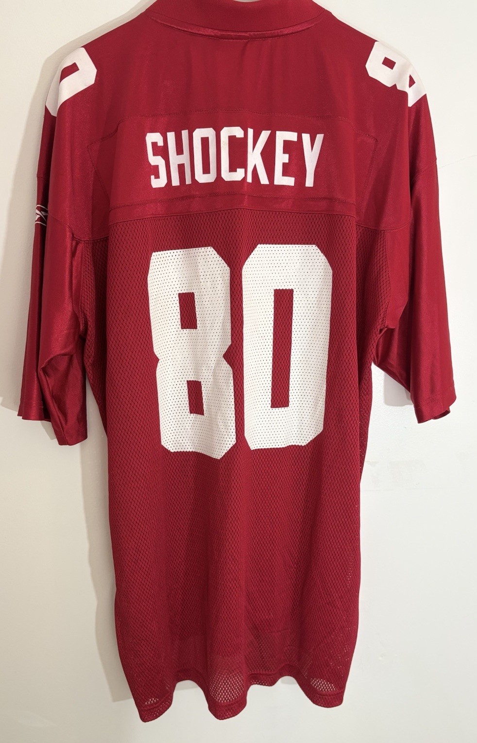 Vintage Reebok NFL Equipment NY Giants Jeremy Shockey #80 Jersey Red Men\'s XL