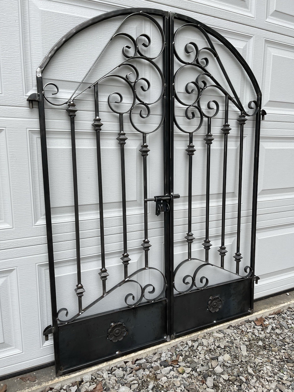 Tuscan Iron Scroll Garden/ Wine Cellar, Gate 4ft Wide X 5 Ft Tall Tuscan Iron Scroll Garden/ Wine Cellar, Gate 4ft Wide X 5 Ft Tall