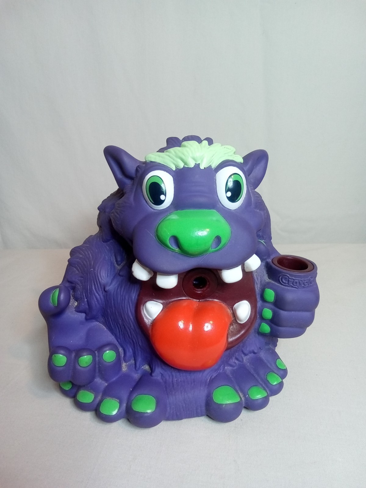 Crayola BURP\'N MONSTER SHARPENER - Chews a Pencil Sharp, Then Burps **TESTED**