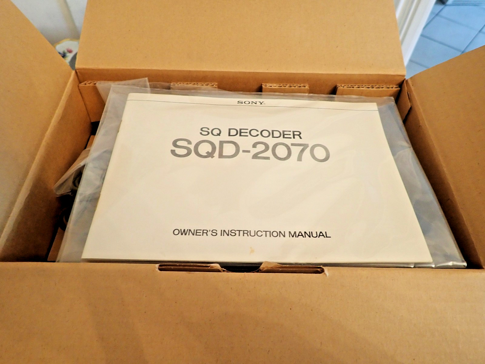 Vintage Sony SQD-2070 4 Channel SQ Decoder - Not Working Has Manual - FOR PARTS