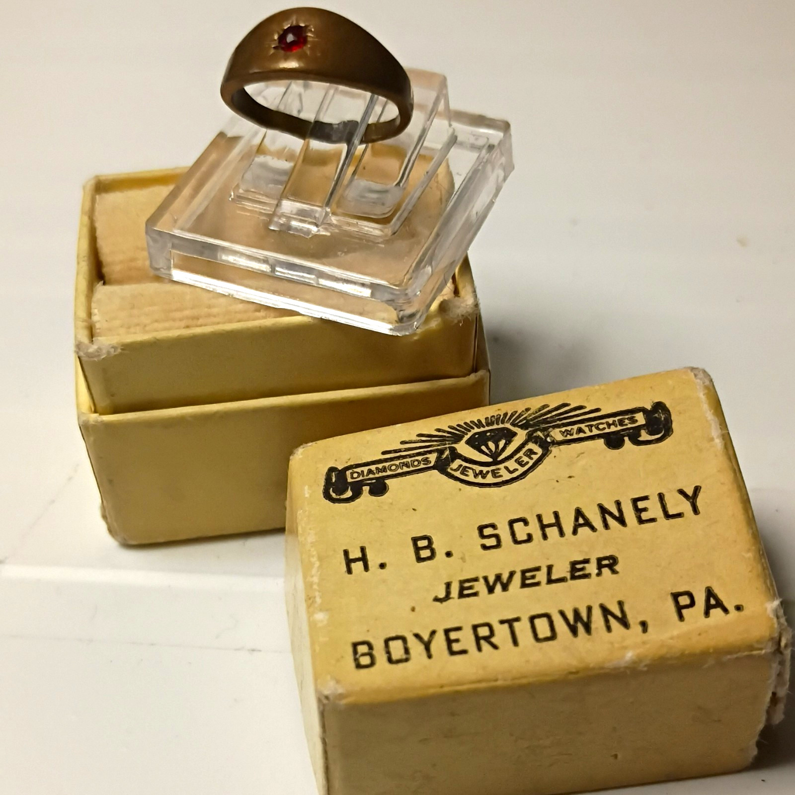 Antique Vintage Victorian Child's Ring in Original Box Antique Vintage Victorian Child's Ring in Original Box