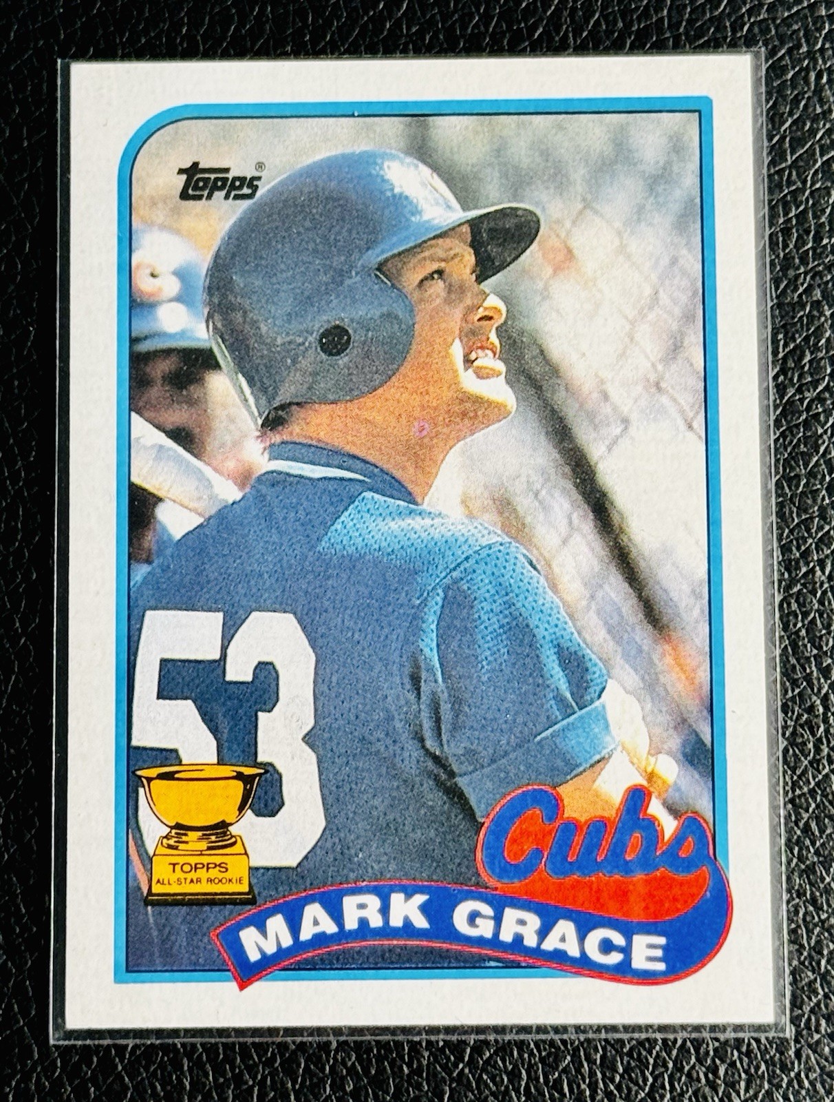 ‼️STELLAR VINTAGE‼️1989 Topps Mark Grace #465 RC Chicago Cubs HOF All-Star MLB