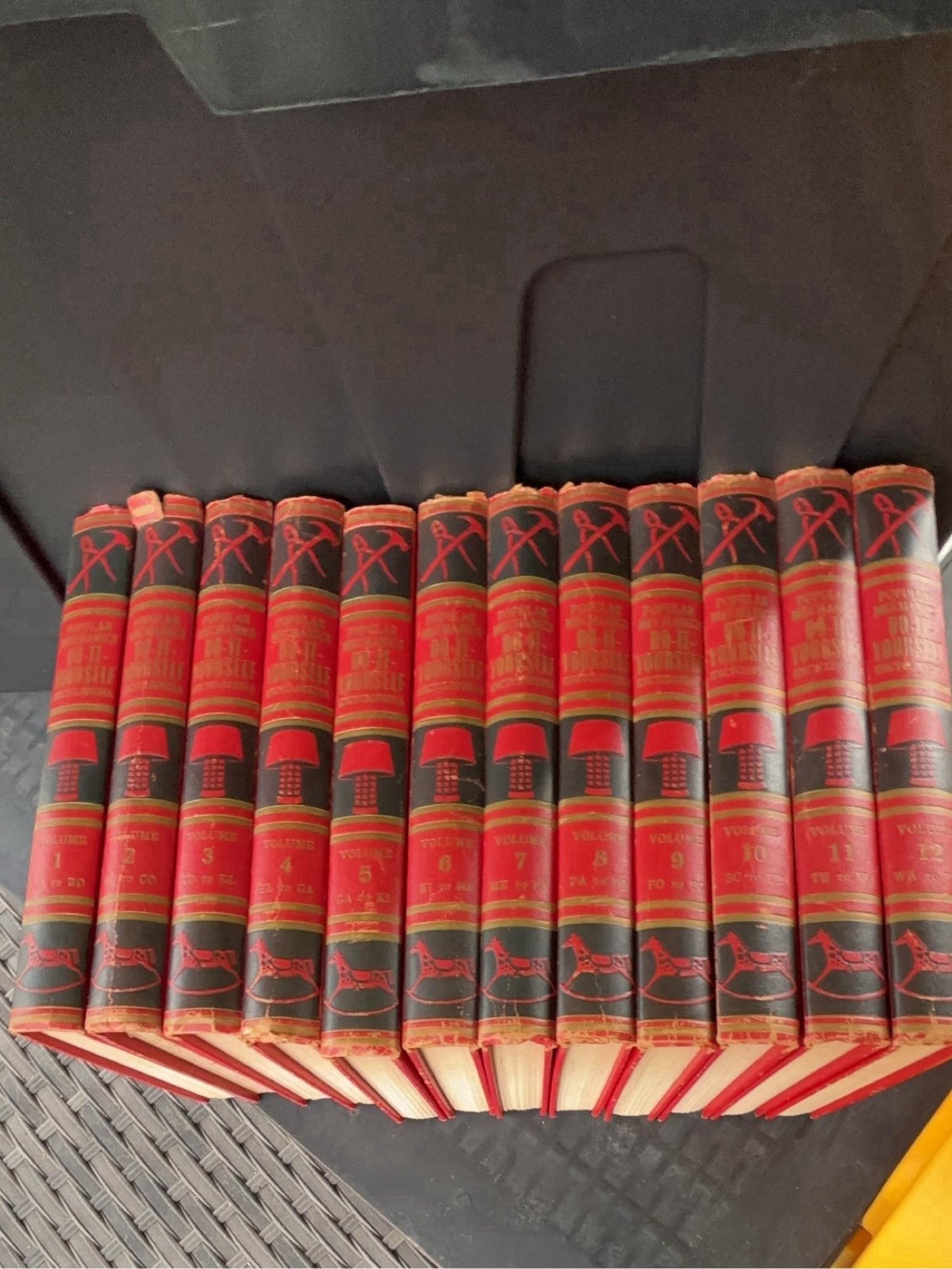 Vintage Popular Mechanics Do-It-Yourself Encyclopedia Set 1955  First Print