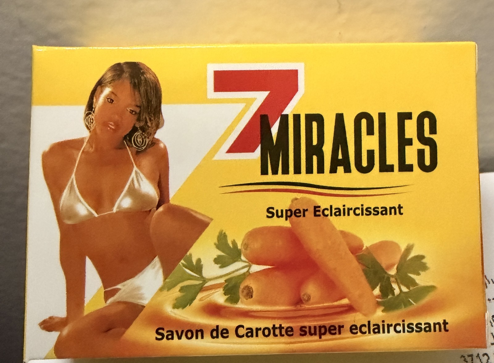 7 Miracles Carrot Whitening Soap Bar Orange Rectangular 01020825-3