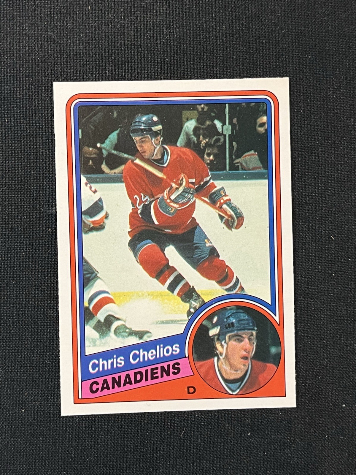 1984-85 O-Pee-Chee Chris Chelios Rookie Card (RC) #259 NM+ 1984-85 O-Pee-Chee Chris Chelios Rookie Card (RC) #259 NM+