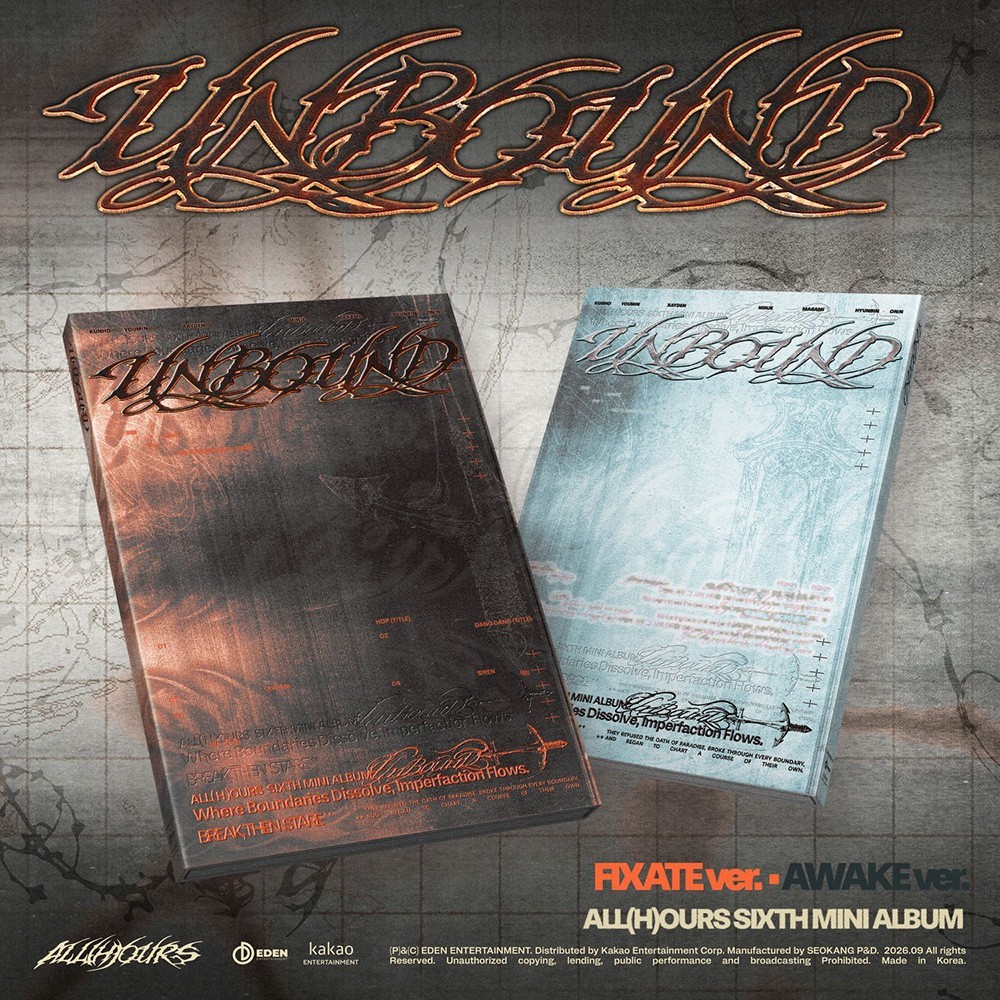 ALL(H)OURS UNBOUND 6th Mini Album 2 Ver SET/2CD+2 Photo Book+2Poster+6 Card+2POB