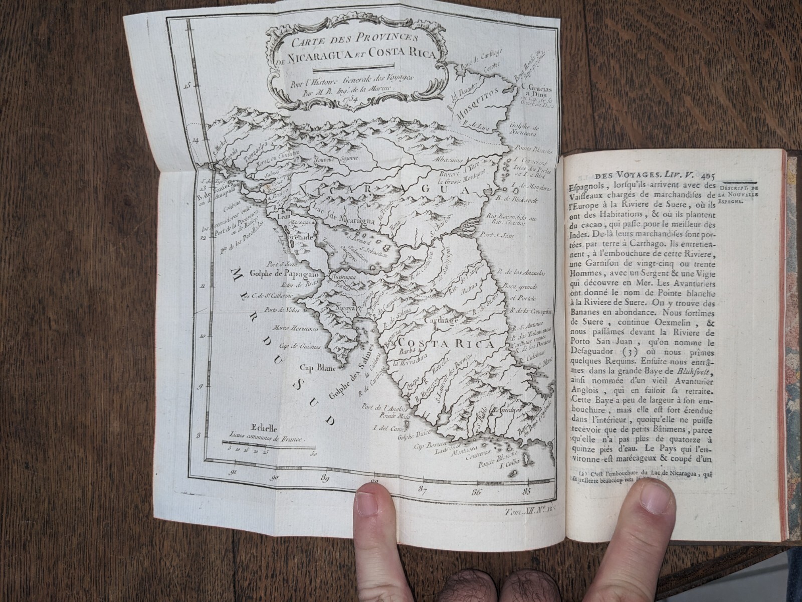 antique book-Prévost - Histoire générale des voyages T 47 - 1754
