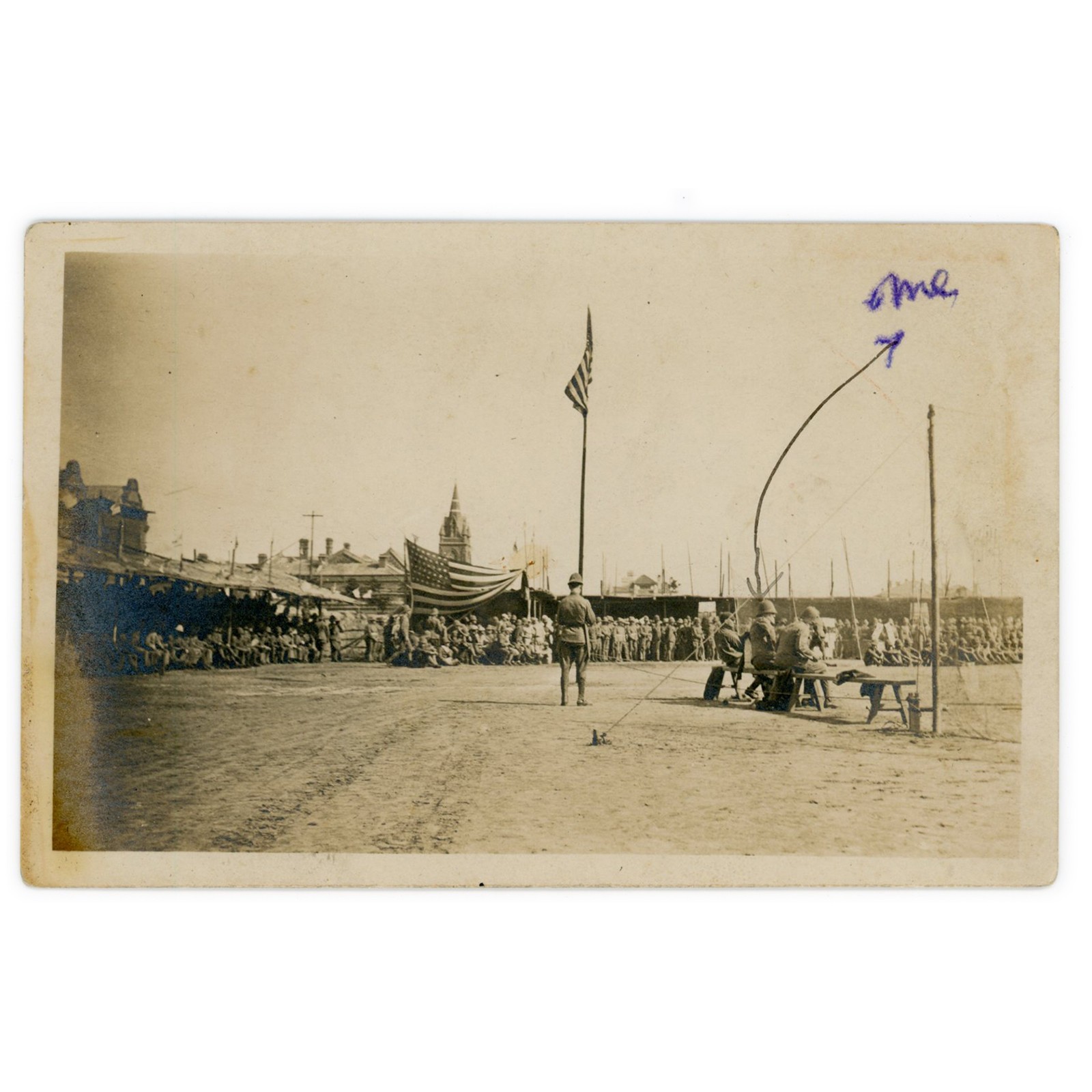 Photo Postcard of US Troops at Tientsin China Sports Championship c1920 - RPPC