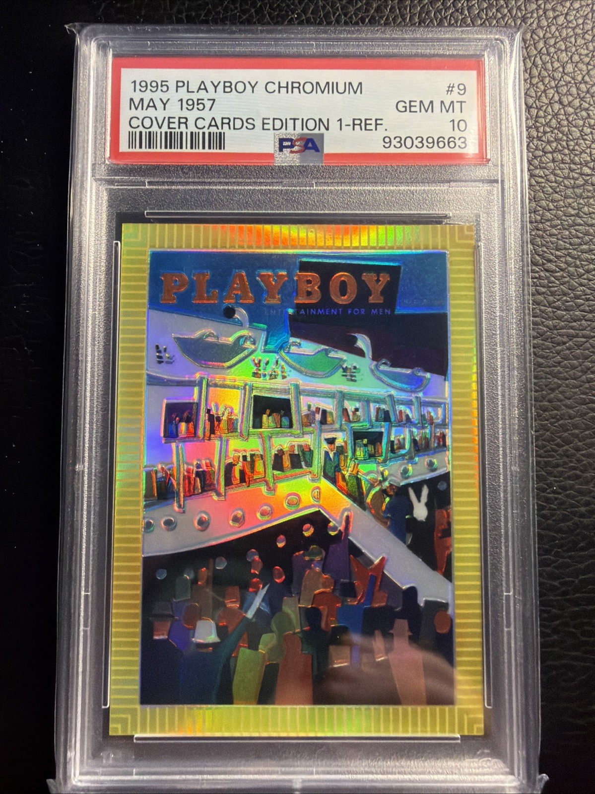 PSA 10 1995 Playboy Chromium Card #9 MAY 1957 COVER REFRECTOR - GEM MINT PSA 10 1995 Playboy Chromium Card #9 MAY 1957 COVER REFRECTOR - GEM MINT