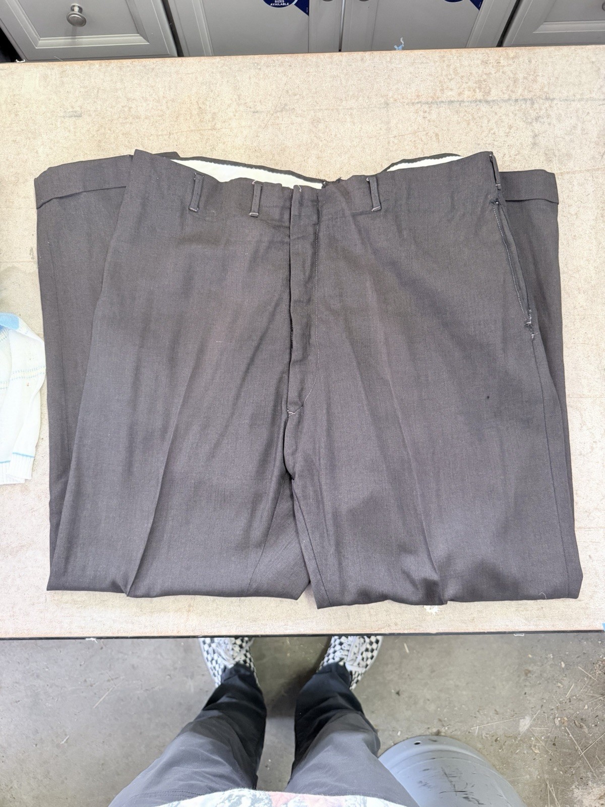 True Vintage 1940s Men’s Slacks Black 38 x 29