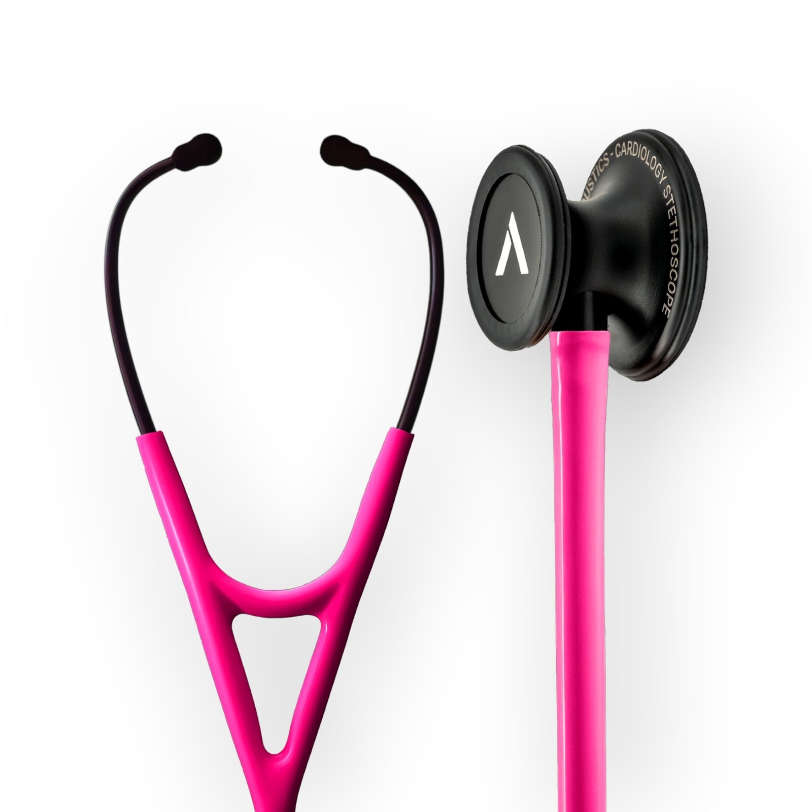 NEW Apex Cardiology Stethoscope Neon Pink Steel Dual-sided Lifetime Warranty