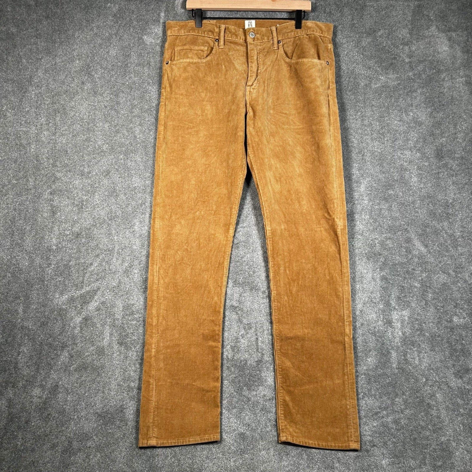 Kato by Hiroshi Kato Corduroy Pants The Pen Slim Khaki Tan Mens 37x34 USA Made