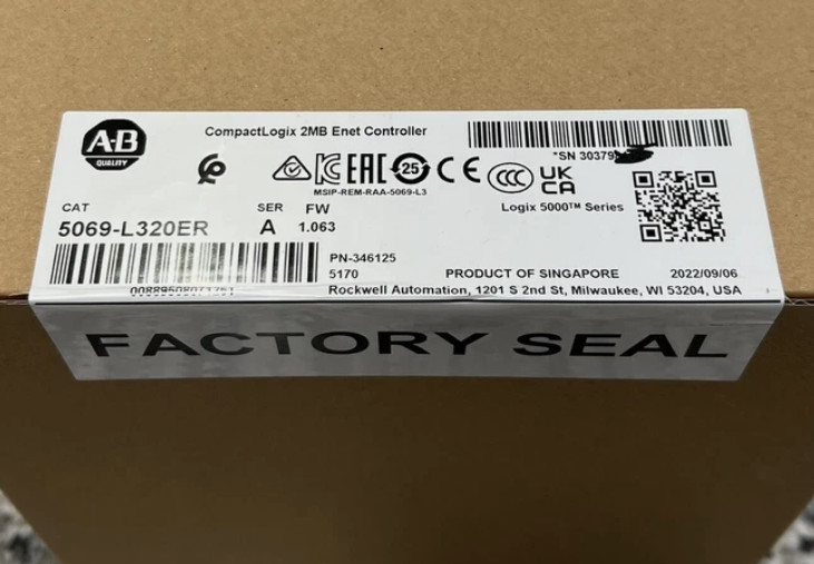 5069-L320ER Series A Allen Bradley CompactLogix Controller 2023 New Surplus