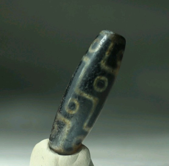 Rare Pre-1800s Indo/Tibetan Old Agate 12 Eye As You Wish Dzi Bead 14*49mm