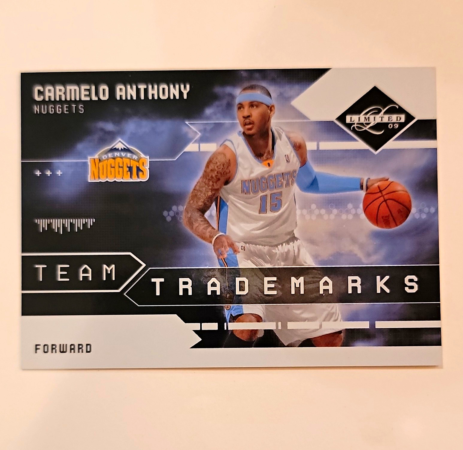 Panini 2009-10 Limited CARMELO ANTHONY Team Trademarks 19 Nuggets /99