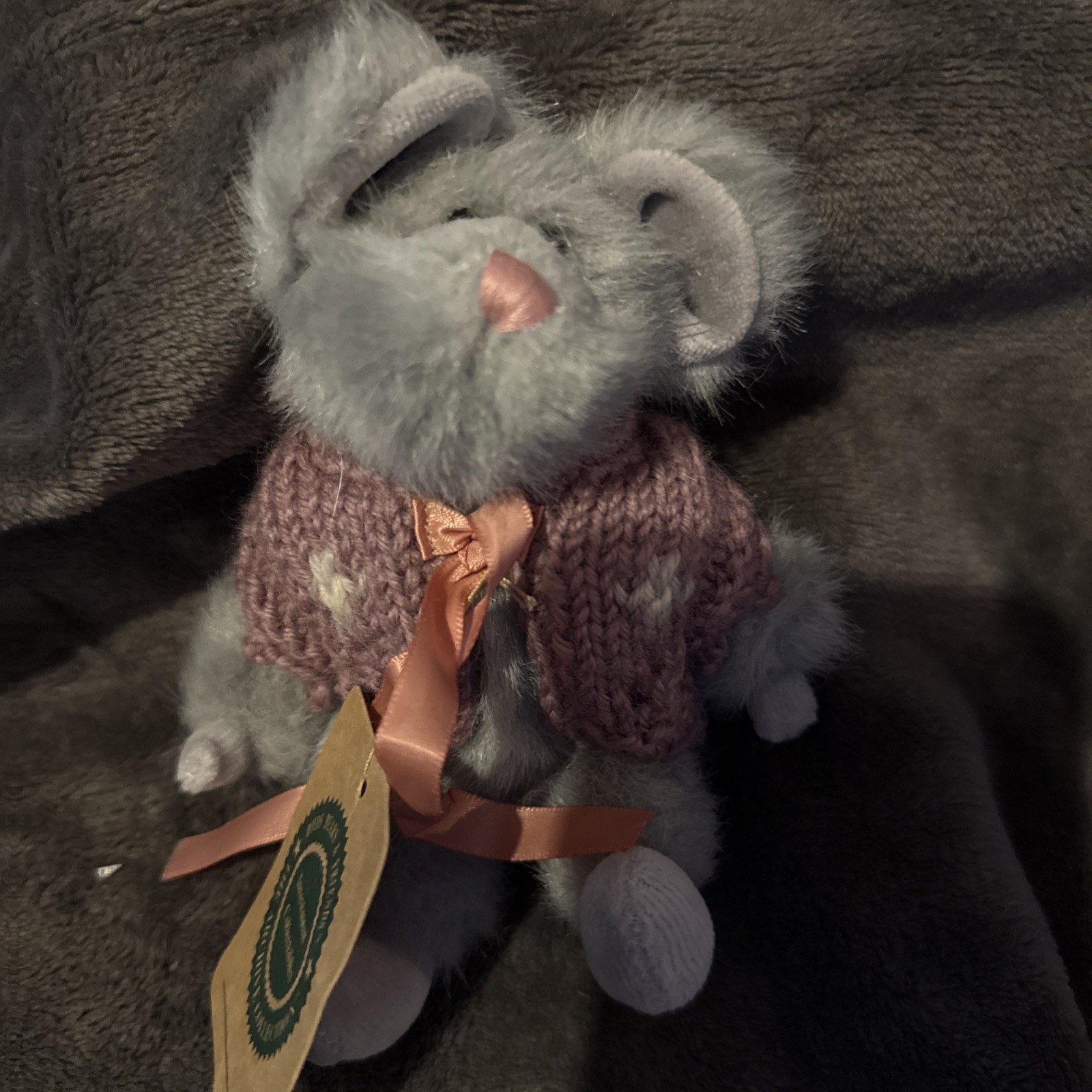 VTG Boyds Bears Plush Mouse 6”