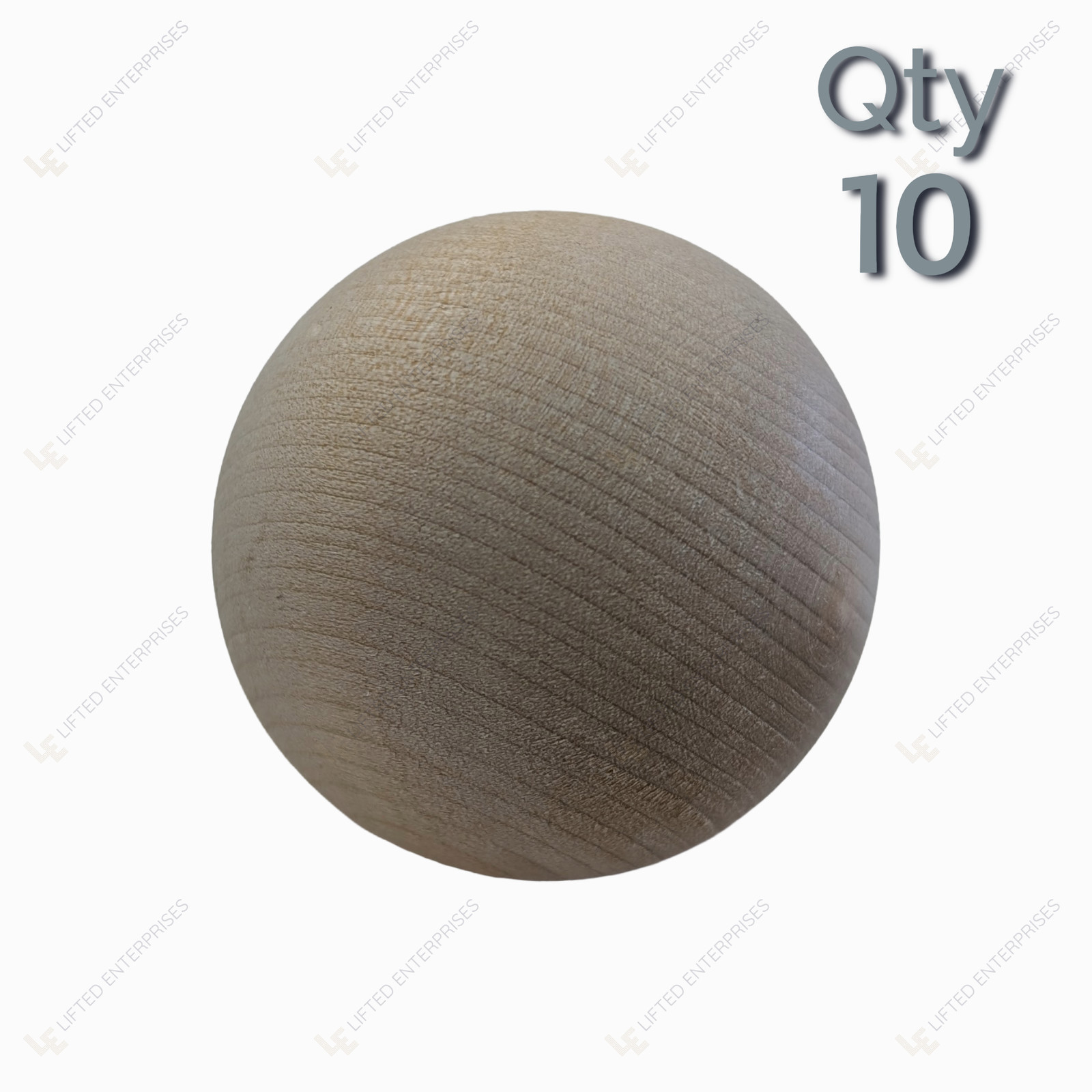 Wooden Balls 2″ Pack of 10 – Birch Unfinished Round Spheres for Crafts, Art, DIY