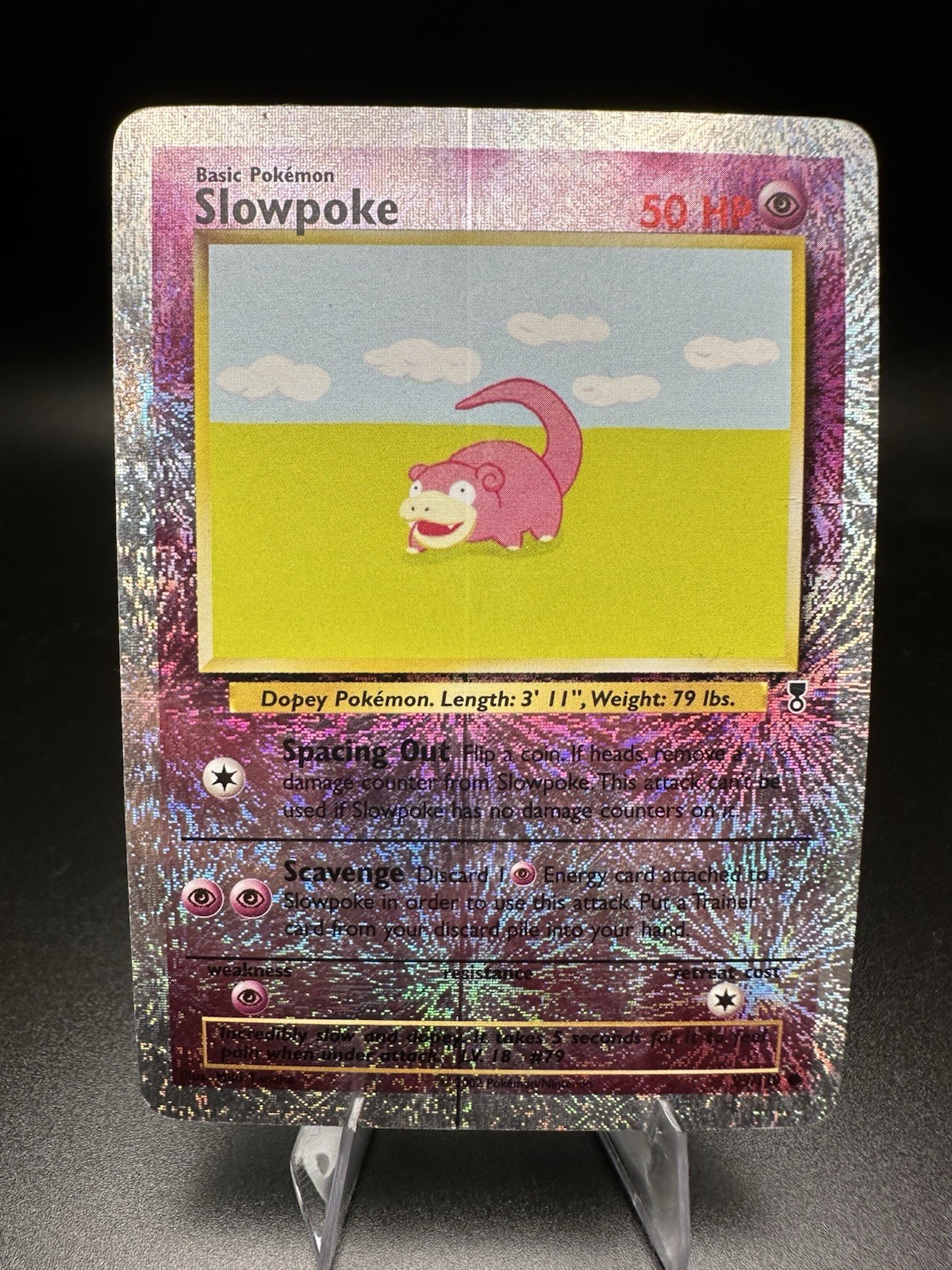 Pokemon Slowpoke 93/110 Legendary Collection 2002 Reverse Holo Pokemon Slowpoke 93/110 Legendary Collection 2002 Reverse Holo